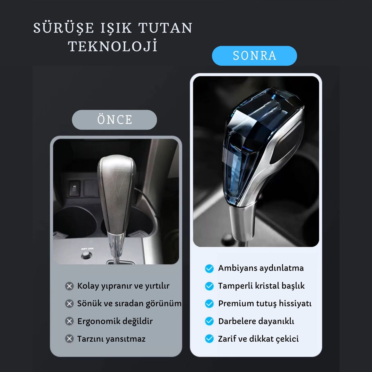 UNIVERSAL LED KRİSTAL VİTES TOPUZU
